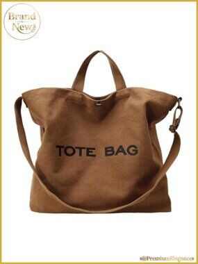 Large Canvas Tote Bag Shoulder Crossbody Top Handle Travel Work Bag
